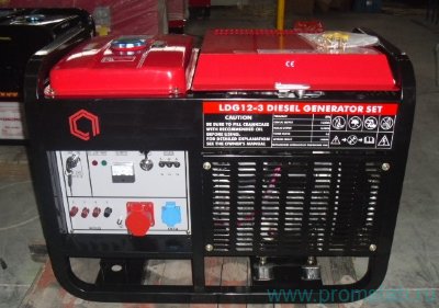 Дизельный генератор 10 кВт АМПЕРОС LDG12-3 с автозапуском
